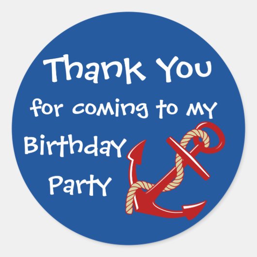 航海のありがとう ラウンドシール (正面)