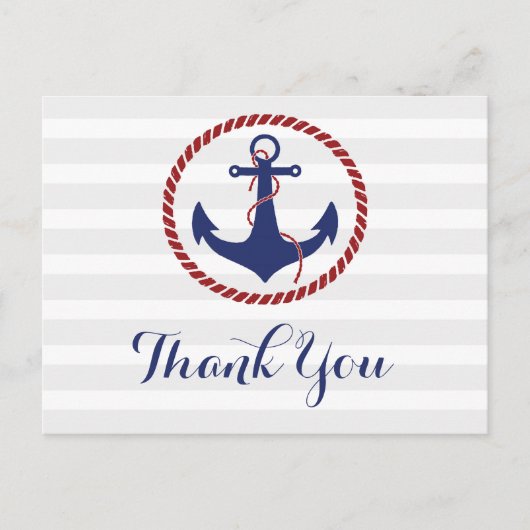 航海のいかりありがとう ポストカード (正面)