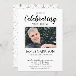 航海のいかりお祝い写真と生活 招待状