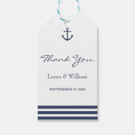 航海のいかりとストライプのの結婚ギフトラベル ギフトタグ