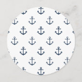 航海のいかりとストライプ円ラウンドメニュー メニュー (裏面)