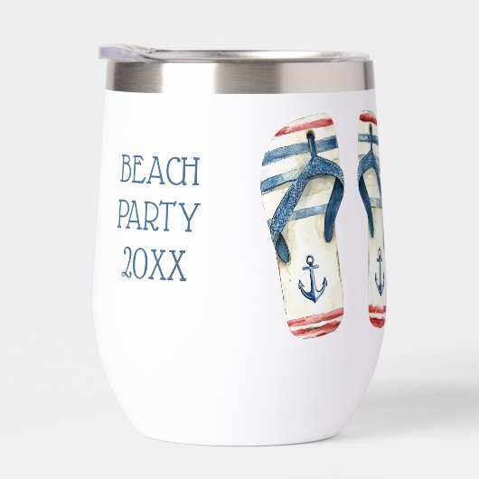 航海のいかりとストライプ反転 (右面)