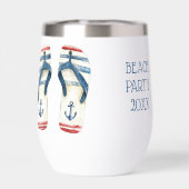 航海のいかりとストライプ反転 (背面)