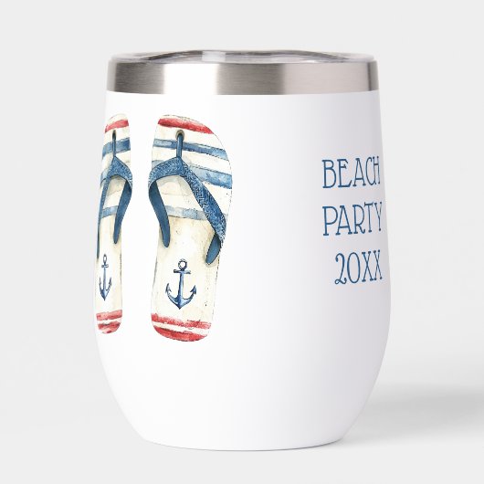 航海のいかりとストライプ反転 (背面)