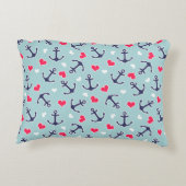 航海のいかりとハートパターン アクセントクッション (裏面)