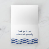 航海のいかりの水彩ありがとう サンキューカード (内部)