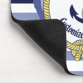 航海のいかりの結び目カスタマイズ名 マウスパッド (コーナー)