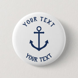 航海のいかりの赤ちゃんシャワーボタン 缶バッジ