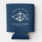 航海のいかりウェルカムクアボードボート名 缶クーラー (裏面)