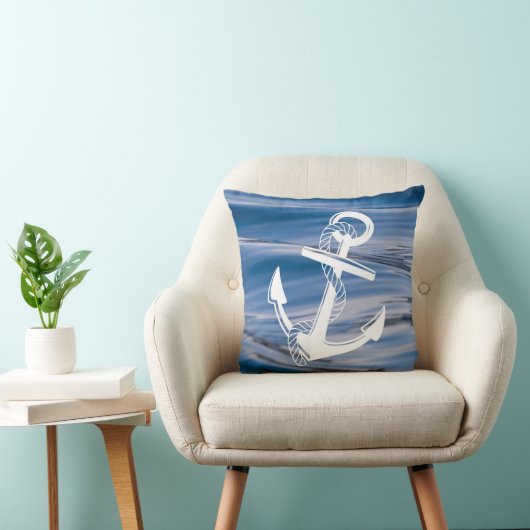 航海のいかりオン水ビーチ装飾用クッション クッション (椅子)