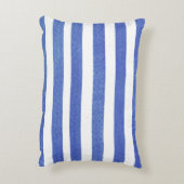 航海のいかりオン青い水色ストライプ アクセントクッション (裏面(縦))
