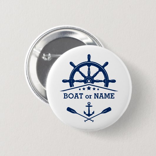 航海のいかりオーアーズヘルムナマホワイト 缶バッジ (正面&裏面)