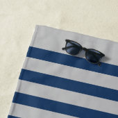 航海のいかりオールのパドルズボートまたはキャプテン名 ビーチタオル (インサイチュ)