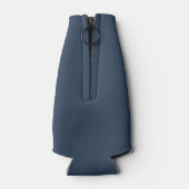 航海のいかりオール船長あなたの船名ブルー ボトルクーラー (裏面)