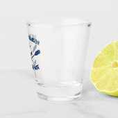 航海のいかりオール船長と船名海軍 ショットグラス (右)