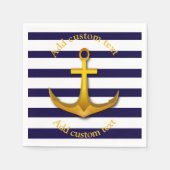 航海のいかりカスタムパーティー スタンダードカクテルナプキン (正面)