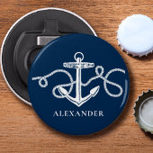 航海のいかりカスタムモノグラム名 栓抜き