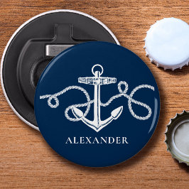 航海のいかりカスタムモノグラム名 栓抜き