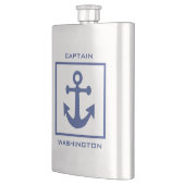 航海のいかりカスタム文字フラスコ フラスク (左)