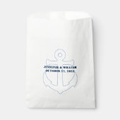 航海のいかりカスタム結婚式の好意バッグ フェイバーバッグ (正面)