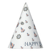 航海のいかりキッズパーティー帽子 パーティーハット (左)