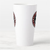 航海のいかりキャプテンボート又は名前ラージレッド カフェラテマグ (正面)