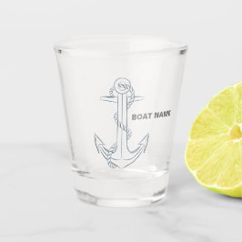 航海のいかりキャプテン追加名ショットGlショットグラス ショットグラス