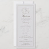 航海のいかりクラシックフォーマル結婚式 プログラム (正面)