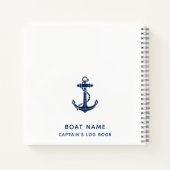 航海のいかりクルーズスワッグキャプテンログ ノートブック (裏面)