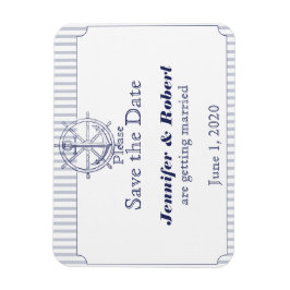 航海のいかりグストライプレイの結婚式日付を保存 マグネット