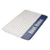 航海のいかりコーストストライプレービーブルークリーム バスマット (アングル)