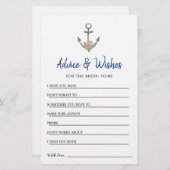 航海のいかりシャワーアドバイス&ウィッシュカード (正面/裏面)