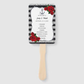 航海のいかりシルバーブラックストライプズ番組ファン ハンドファン (正面)