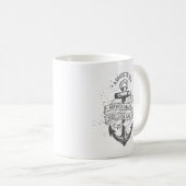 航海のいかりセーラー引用文 コーヒーマグカップ (正面右)