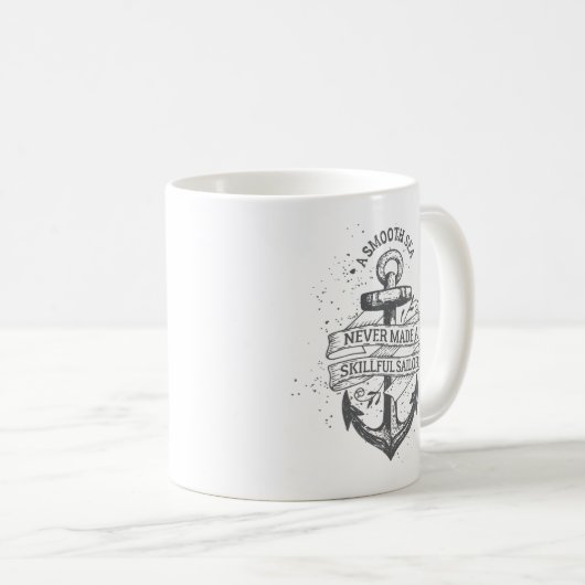 航海のいかりセーラー引用文 コーヒーマグカップ (正面右)