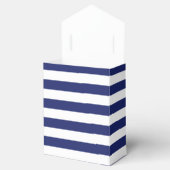 航海のいかりネイビストライプーブ結婚ルーThank You フェイバーボックス (オープン)