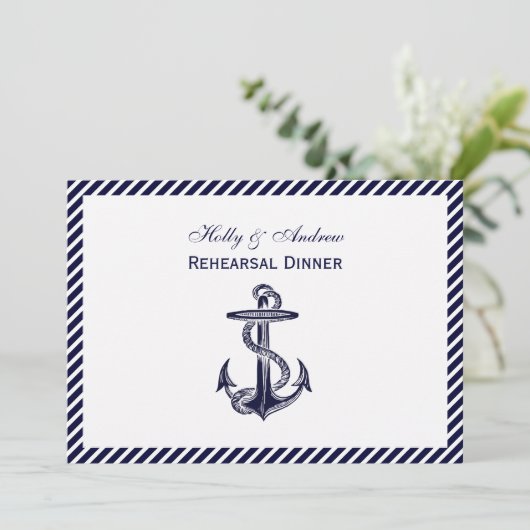 航海のいかりネイビストライプー診断システム2HリハーサルDin 招待状 (スタンド正面)