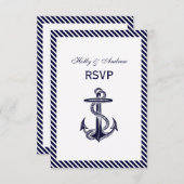 航海のいかりネイビストライプー診断システム2V RSVP (正面/裏面)