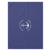 航海のいかりネイビーカスタムル歓迎ボード テーブルクロス (正面)