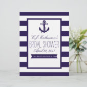 航海のいかりネイビーストライプブライダルシャワー分周器 (スタンド正面)