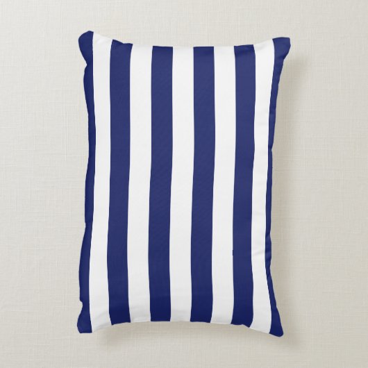 航海のいかりネイビーストライプル・ブルー・ファミリー名 アクセントクッション (裏面(縦))