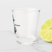 航海のいかりネイビーブルーキャプテン追加名ショットGl ショットグラス (右)