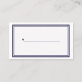 航海のいかりネイビーブルーフレーム2座席表 プレイスカード (裏面)