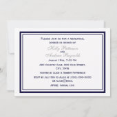 航海のいかりネイビーブルーフレーム2Hリハーサルディナー 招待状 (裏面)