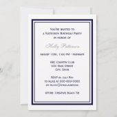 航海のいかりネイビーブルーフレーム2Vスイート16 招待状 (裏面)