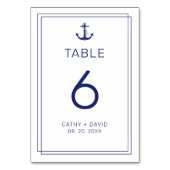 航海のいかりネイビーブルーミニマ結婚リスト テーブルナンバー (裏面)