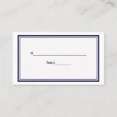 航海のいかりネイビーブルー枠2エスコートカード プレイスカード (裏面)