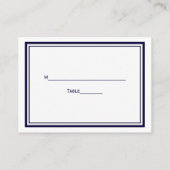 航海のいかりネイビーブルー枠2エスコートカード#2 プレイスカード (裏面)