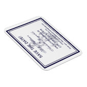 航海のいかりネイビーブルー枠2日付の保存 マグネット (右側)