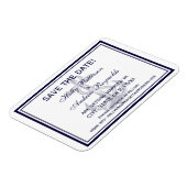 航海のいかりネイビーブルー枠2日付の保存 マグネット (左側)